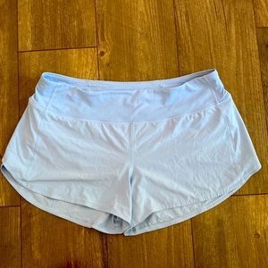 Lululemon speed up shorts light blue size 14